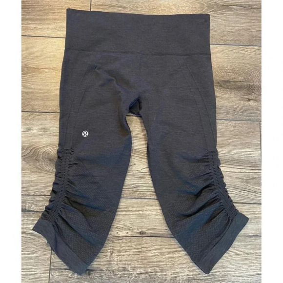 Lululemon In The Flow Crop II Leggings Gray Size 6 - Picture 2 of 5